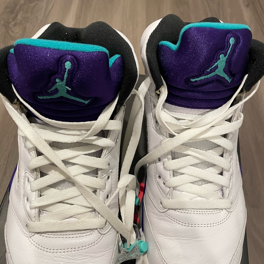 Men’s Air Jordan 5 Retro “Grapes” NRG — 2018 “Fresh Prince” custom — Size 10.5 - Picture 10 of 15